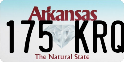 AR license plate 175KRQ