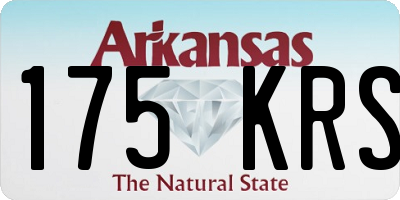 AR license plate 175KRS