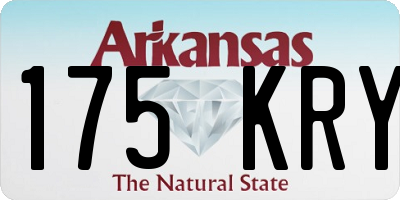AR license plate 175KRY