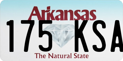 AR license plate 175KSA