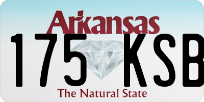 AR license plate 175KSB