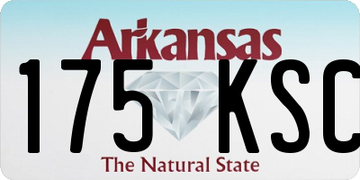 AR license plate 175KSC