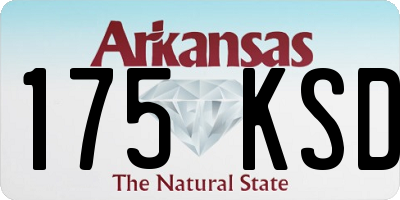 AR license plate 175KSD