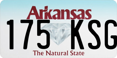 AR license plate 175KSG