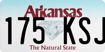 AR license plate 175KSJ