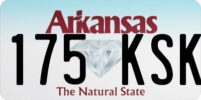 AR license plate 175KSK