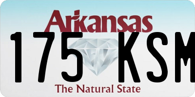 AR license plate 175KSM