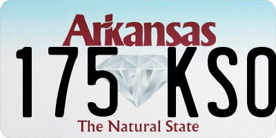AR license plate 175KSO