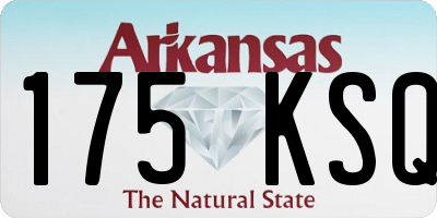 AR license plate 175KSQ