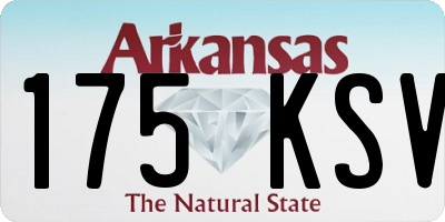 AR license plate 175KSV