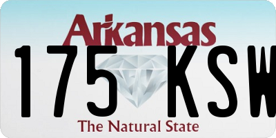 AR license plate 175KSW