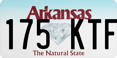 AR license plate 175KTF