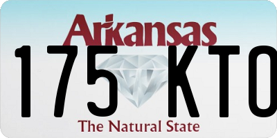 AR license plate 175KTO