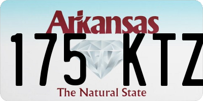 AR license plate 175KTZ