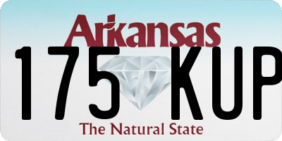 AR license plate 175KUP