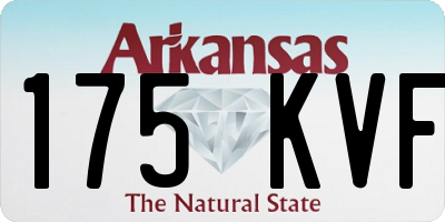 AR license plate 175KVF