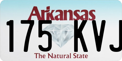 AR license plate 175KVJ