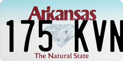 AR license plate 175KVN