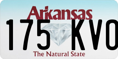 AR license plate 175KVO