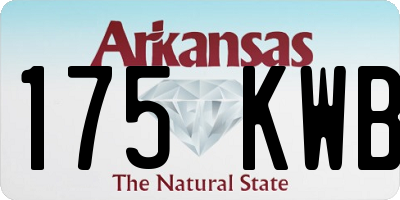 AR license plate 175KWB