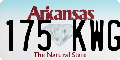 AR license plate 175KWG