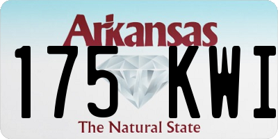 AR license plate 175KWI