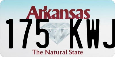 AR license plate 175KWJ