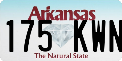 AR license plate 175KWN
