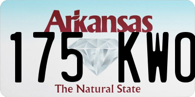 AR license plate 175KWO