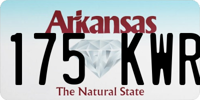 AR license plate 175KWR
