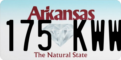 AR license plate 175KWW