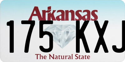 AR license plate 175KXJ
