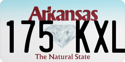AR license plate 175KXL