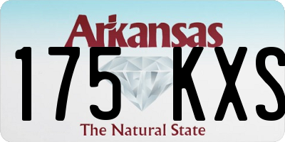 AR license plate 175KXS