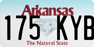AR license plate 175KYB