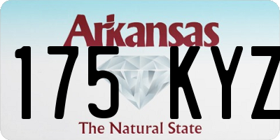 AR license plate 175KYZ