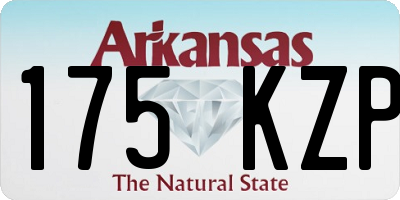 AR license plate 175KZP