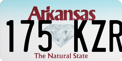 AR license plate 175KZR