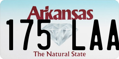 AR license plate 175LAA