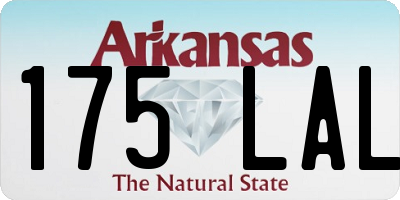 AR license plate 175LAL