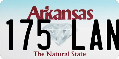 AR license plate 175LAN