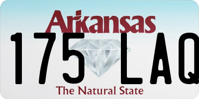 AR license plate 175LAQ