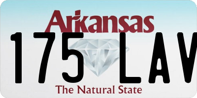AR license plate 175LAV