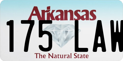 AR license plate 175LAW