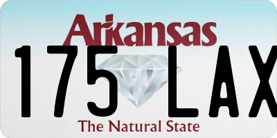 AR license plate 175LAX