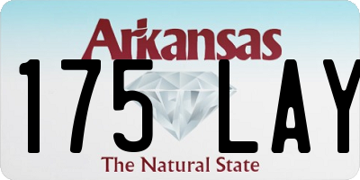 AR license plate 175LAY