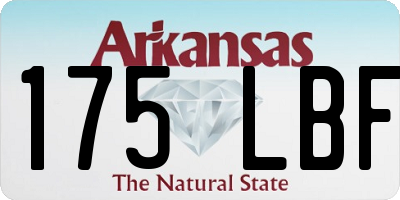 AR license plate 175LBF