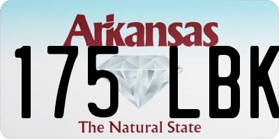 AR license plate 175LBK