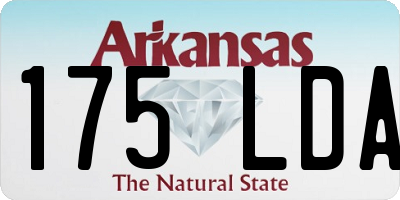 AR license plate 175LDA