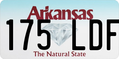 AR license plate 175LDF